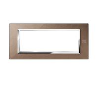 Urmet Simon Nea placca 6 moduli bronzo lucido 13906.BL