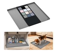 URMONA Protezione Sottolavello Silicone 48 x 48 cm, Tappetino Mobile Bagno