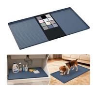 URMONA Protezione Sottolavello Silicone 48 x 86 cm, Tappetino Mobile Bagno