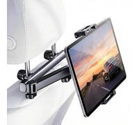 URMONA Supporto Tablet Auto Universale per Poggiatesta, Porta Tablet e Smartphone Estensibile, Compatibile iPad, iPhone, Kindle Fire HD, Switch, Dispositivi 4,7-12,9 Pollici (Nero)