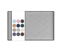 URMONA Tappetino Sottolavello Impermeabile per Cucina 25 x 40 cm, Tappetino in Silicone per Mensole e Organizer, Protezione per Mobile Sottolavello per Cucina e Bagno (Grigio chiaro)