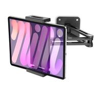 urmust Supporto da parete per tablet, rotazione a 360°, regolabile, con braccio estensibile in alluminio regolabile per iPad Mini/Air/Pro/Galaxy Tab/Kindle/Switch, tutti i telefoni e tablet da 4,9"-13