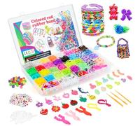 URMYWO 2800+ Kit Elastici per Braccialetti e Kit Perline - 40 Kit Completo Braccialetti Fai da Te Bambina per Gioco DIY, Regalo Divertente e Creativo per Natale e Compleanno