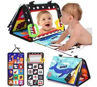 URMYWO Giochi Montessori Neonato 0 3 6 12 Mesi Libro Sensoriale con Specchio