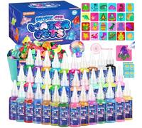 URMYWO Magic Water Elf, Lavoretti Creativi Per Bambini, 36 Gel E 24 Stampi | Kit DIY 3+ Per Bambine E Bambini, Magic Water Squishies Per Stimolare Creatività, Manualità E Gioco Senza Schermi