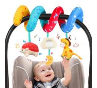URMYWO Spirale Passeggino Neonato, Arco Giochi Neonato con attività Montessori Sensoriali, Pratico da Appendere a Passeggino Lettino e Seggiolino, Idea Regalo per Sviluppare Motricità 0-6 Mesi