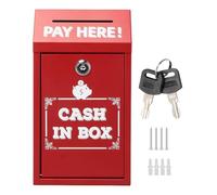 Urn Dog - scatole di donazione | Kiste per il blocco | Box di donazione sicura per raccolta in contanti con castello | Cassetta di beneficenza per lettere di beneficenza per l'organizzatore di stoccag