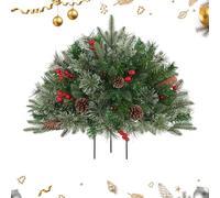 Urn Filler Outdoor Decor - Sparkling Light Branches for Cemetery Garden Display | Weather Resistant with Faux Branch, Arrangement Warm LED Lights, Decorative Accent for Porch Pathway Patio Setting