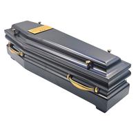 Urna a forma di bara nera per sepoltura Mini bara urna per cremazione di ceneri