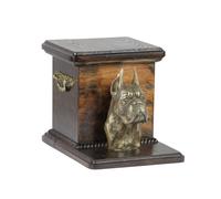 Boxer Urna In Legno Con Cane Art-Dog