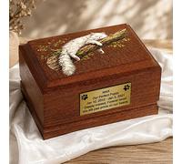 Urna cineraria in legno a forma di gatto persiano - Urna commemorativa