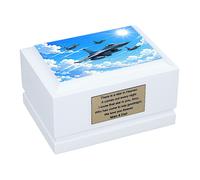 Urna cineraria per bambini a forma di jet da combattimento - Urna commemorativa