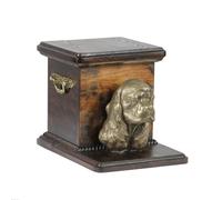 Urna Cocker Spaniel americano urna in legno urna di cremazione per le ceneri del