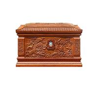 Urna commemorativa con design inciso a mano urne di cremazione incisa per ceneri umane adulte, urne di sepoltura per urne columbarium per ceneri umane scatola di legno l'ultimo regalo nella vita