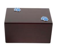 Urna commemorativa in legno per animali domestici per cani e gatti, grande scatola sigillata per ceneri da cremazione, con design a cornice per foto, contenitore per ricordi con borsa, adatta per