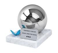 Urna commemorativa per bambino Urna di cremazione a sfera con testo inciso Urna