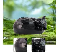 Urna commemorativa per ceneri a forma di gatto, scultura di animali per