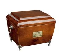 Urna con ripiano per souvenir, urna crematoria in legno per ceneri
