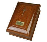 Urna crematoria grande in legno per ceneri umane Urna funeraria per adulti