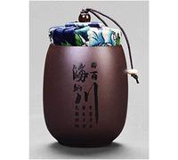 Urna crematoria per Ceneri Urne crematorie Urna per Ceneri umane Mini Cilindro Serbatoio di stoccaggio per Ceneri per Animali Domestici Sigillato Contro l'umidità Materiale ceramico Cofanetto per