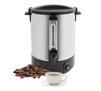 Urna da caffè commerciale, dispenser per bevande calde di grande capacità in acciaio inossidabile, macchina per il caffè a riscaldamento rapido per catering, buffet, eventi in ufficio dell'hote black