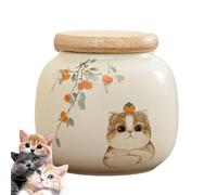 Urna De Mascota | Urna De Cerámica Para Cenizas | Caja De Recuerdo Memorial Para Perro Gato | Ornamento Conmemorativo De Cremación Para Cabello Jardín Hogar Simpatía Funeraria Decoración, multicolore