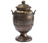 Urna decorativa egiziana, altezza 28 cm, bronzo