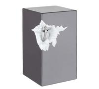 Urna decorativa in ceramica per le ceneri, urna crematoria artistica con cuore