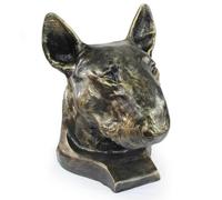 Urna di cremazione Bull Terrier per le ceneri del cane, statua commemorativa uni