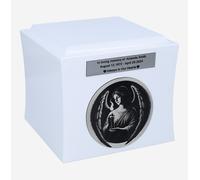 Urna di cremazione per ceneri Angelo Urna commemorativa con angelo inciso