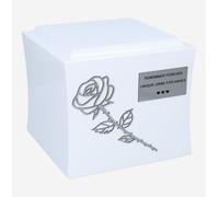 Urna di legno con rosa Cofanetto di cremazione con rosa urna per ceneri