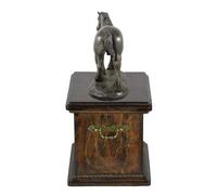 Urna di legno per la cremazione del cavallo Shire Horse