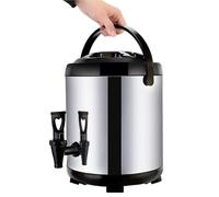 Urna di ristorazione, erogatore di acqua calda con rubinetto, barilotto isolato del tè del latte del secchio dell'acciaio inossidabile per l'acqua calda e la bevanda