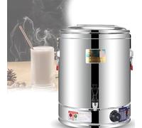 Urna elettrica per acqua calda da 50 l, in acciaio inox, isolata, dispenser per caffè e zuppe, per uso commerciale, perfetta per uffici, ristoranti, bar ed eventi