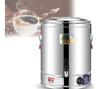 Urna elettrica per catering, 50 l, erogatore di acqua riscaldata in acciaio inox, con controllo della temperatura da 30 a 110 °C, per ufficio, bar, uso domestico