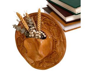 Urna estetica occidentale, scultura rustica per capelli, da appendere al giardino, accessorio decorativo per il corridoio, strumento durevole e unico, ideale per piante grasse e piante aeree