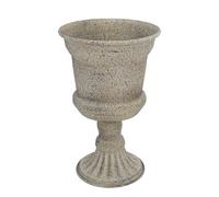Urna Floreale Rustica in Ferro Vintage, Stile Classico Grezzo | Fiori Freschi e Secchi, Uso Interno ed Esterno, Collocazione Versatile, Portico Anteriore e Balcone