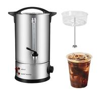 Urna for Catering Commerciale, Distributore di Bevande Calde, Acqua Calda Isolata in Acciaio Inossidabile con Termostato 30-110℃ E Rubinetto Antigoccia for Ufficio, tè, caffè, Latte(A,15L)