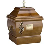 Urna funeraria in legno massiccio per urna di cremazione per adulti Memoriale di