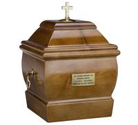 Urna funeraria in legno massiccio per urna di cremazione per adulti Memoriale di