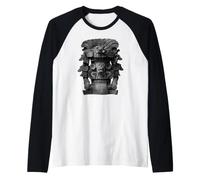 Urna funeraria zapoteca con divinità Maglia con Maniche Raglan