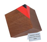 Urna geometrica in legno per le ceneri Scatola moderna per le ceneri Urna di dim