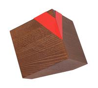 Urna geometrica in legno per le ceneri Scatola moderna per le ceneri Urna di dim