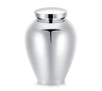 Urna grande per ceneri in acciaio inox, grande urna per ceneri, urna per ceneri grande, urna per cenere, urna commemorativa, porta ceneri per famiglia e persone care, in memoria amorevole, 8.26 Inches