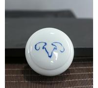 Urna in ceramica per animali domestici, Mini urna in ceramica con disegno dello zodiaco cinese for il ricordo delle ceneri umane(Sheep)
