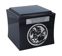 Urna in legno con motivo Rodeo Un tributo alla passione e allo spirito di libert