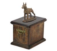 Dobermann I urna con statuetta di legno Art-Dog