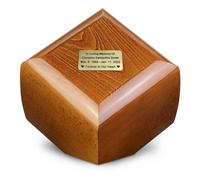 Urna in legno massiccio per le ceneri, urna crematoria decorativa moderna