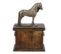 Urna in legno per cavallo Fresian Horse Mare bara per cremazione
