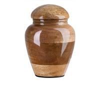 Urna in legno per le ceneri - Splendida urna in mango di dimensioni ridotte